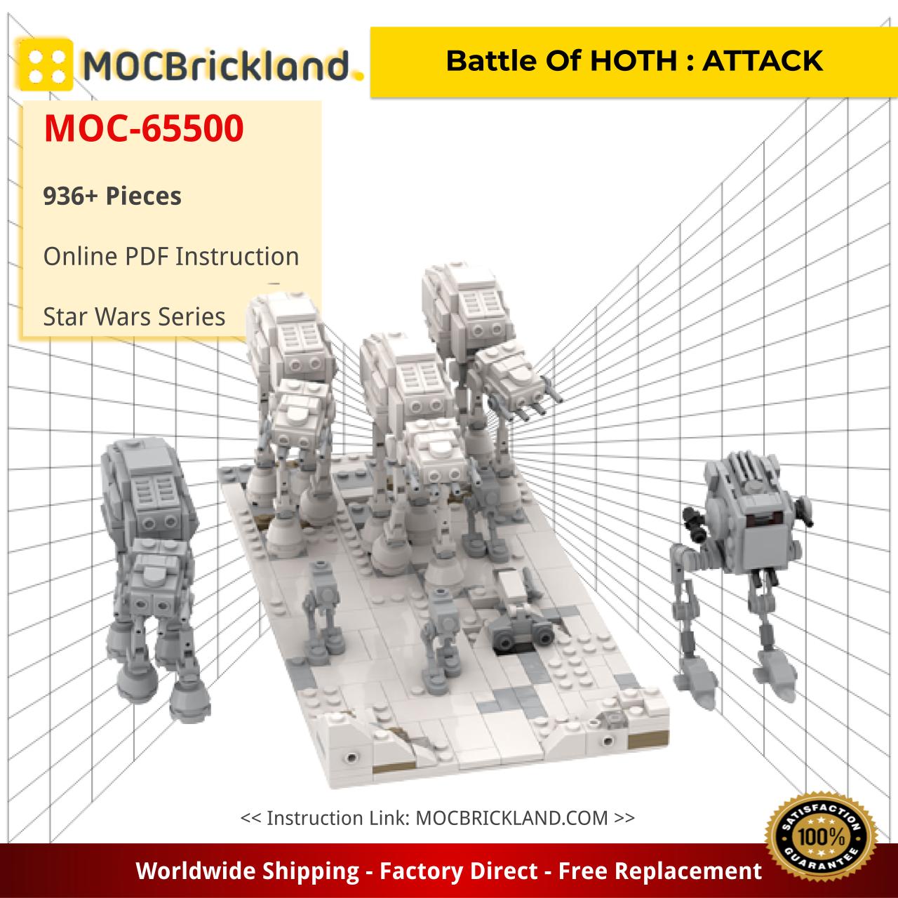 MOCBRICKLAND MOC-65500 Battle of HOTH: ATTACK