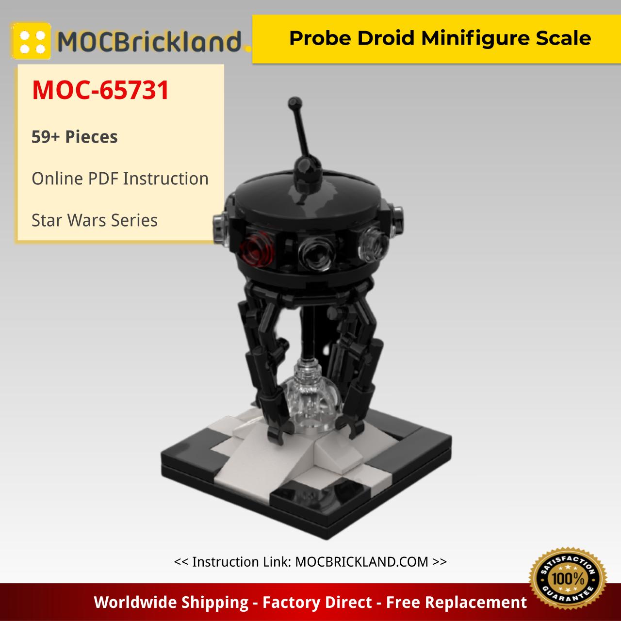 MOCBRICKLAND MOC-65731 Probe Droid Minifigure Scale