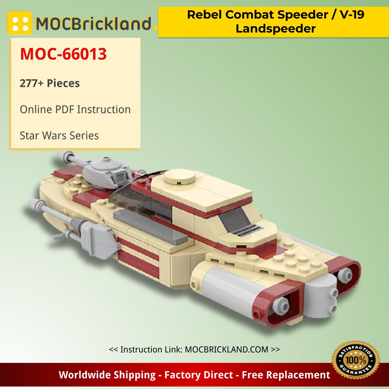 MOCBRICKLAND MOC-66013 Rebel Combat Speeder / V-19 Landspeeder
