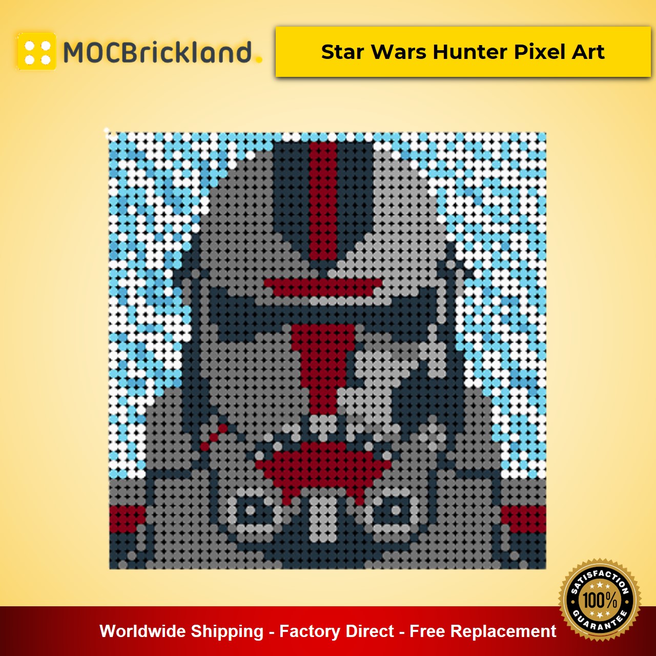 Star Wars MOC-90073 Hunter Pixel Art MOCBRICKLAND