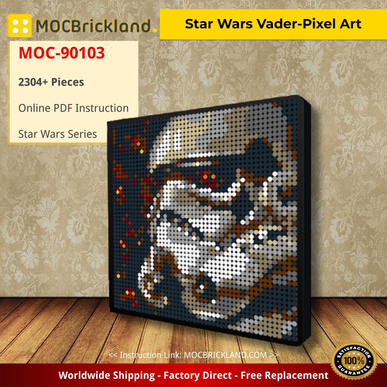 Star Wars MOC-90103 Vader-Pixel Art MOCBRICKLAND
