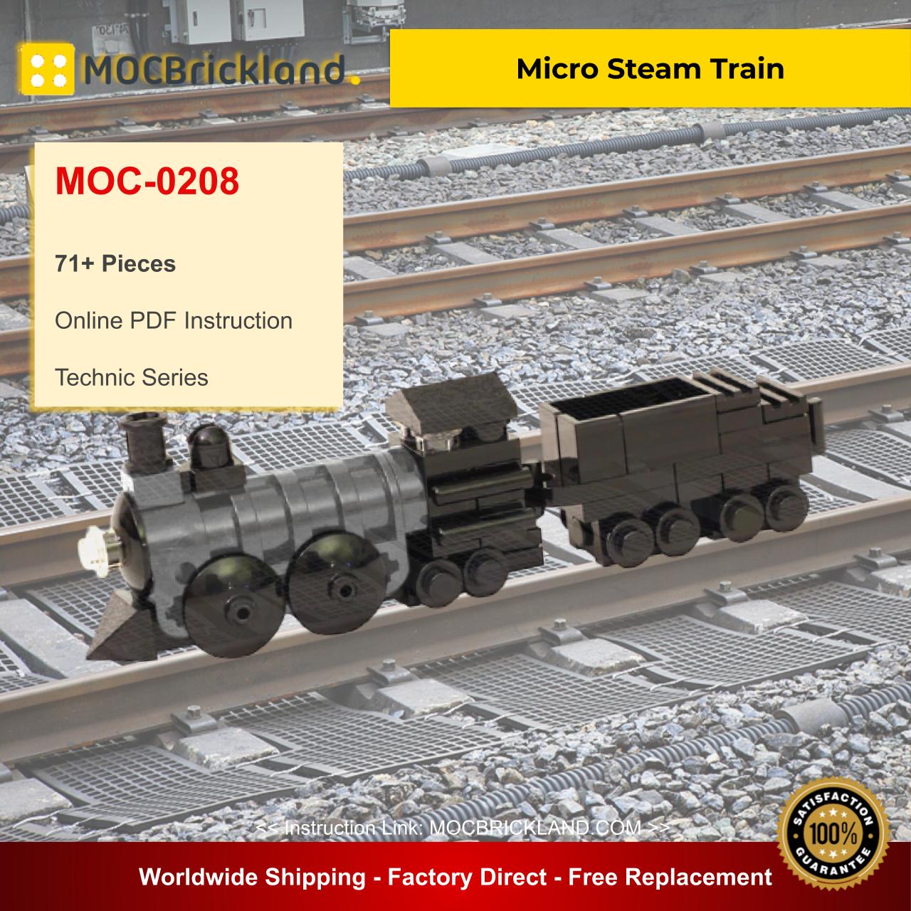 MOCBRICKLAND MOC-0208 Micro Steam Train