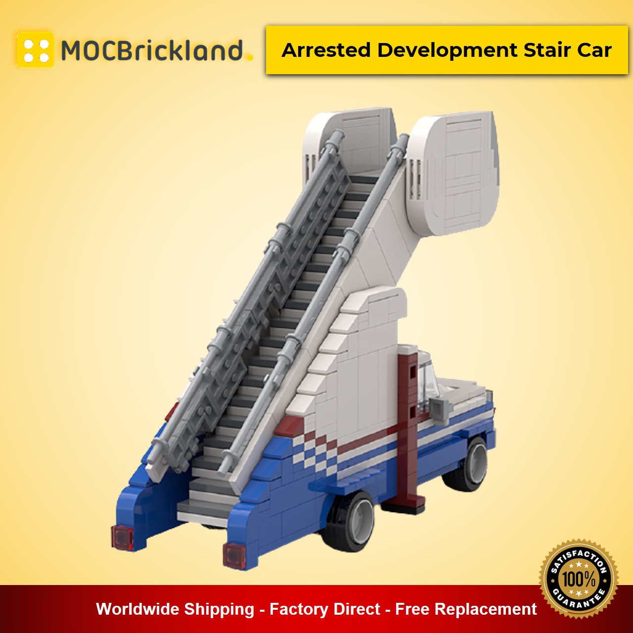 MOCBRICKLAND MOC-20094 Arrested Development Stair Car