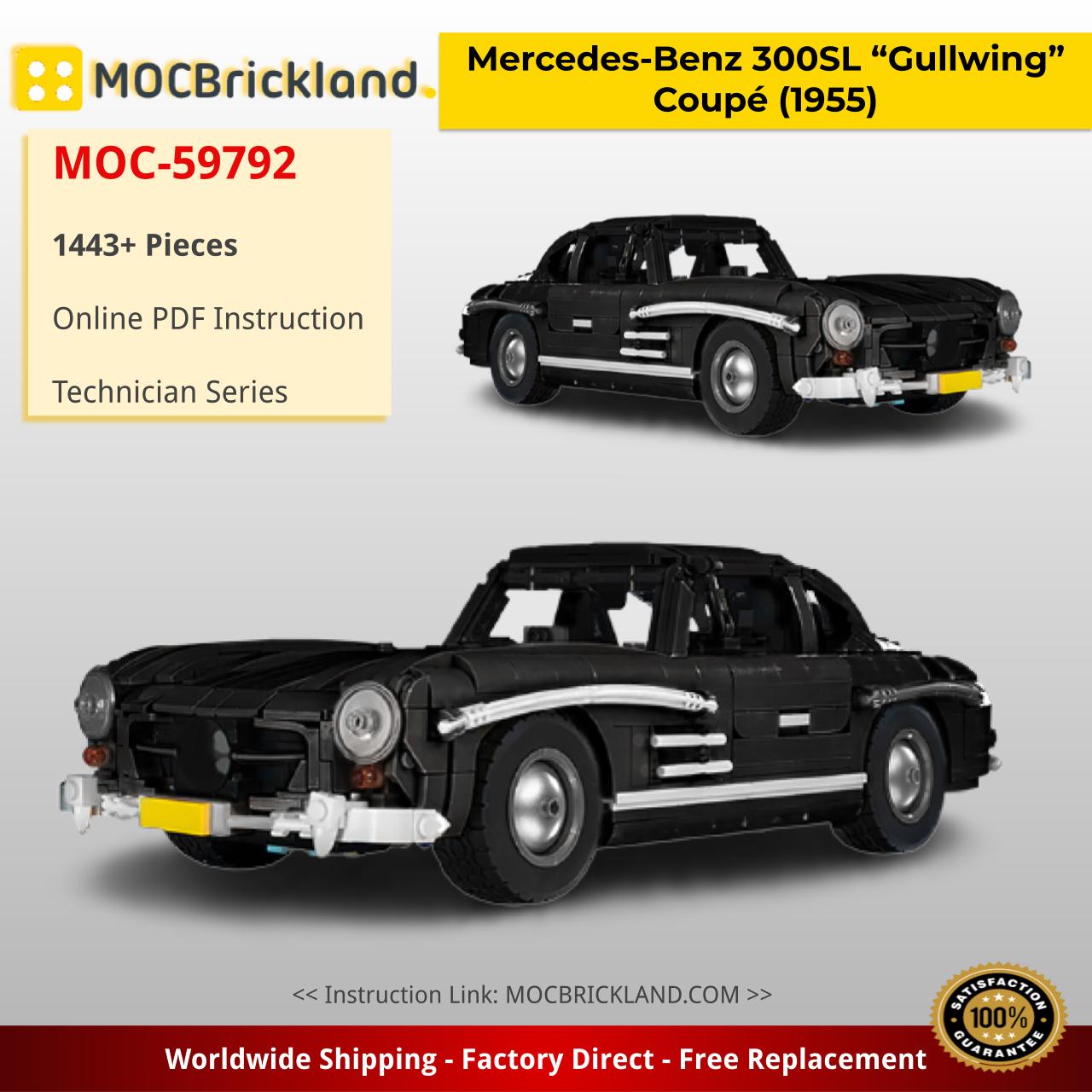 MOCBRICKLAND MOC-59792 Mercedes-Benz 300SL “Gullwing” Coupé (1955)