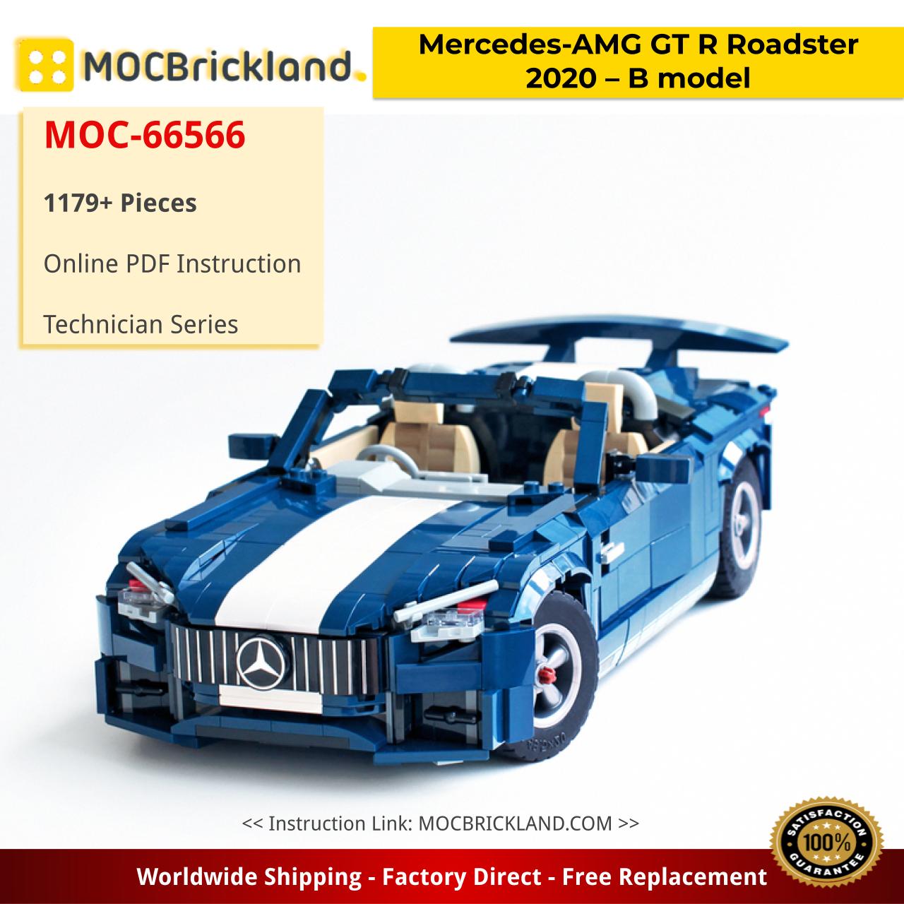 MOCBRICKLAND MOC-66566 Mercedes-AMG GT R Roadster 2020 – B model