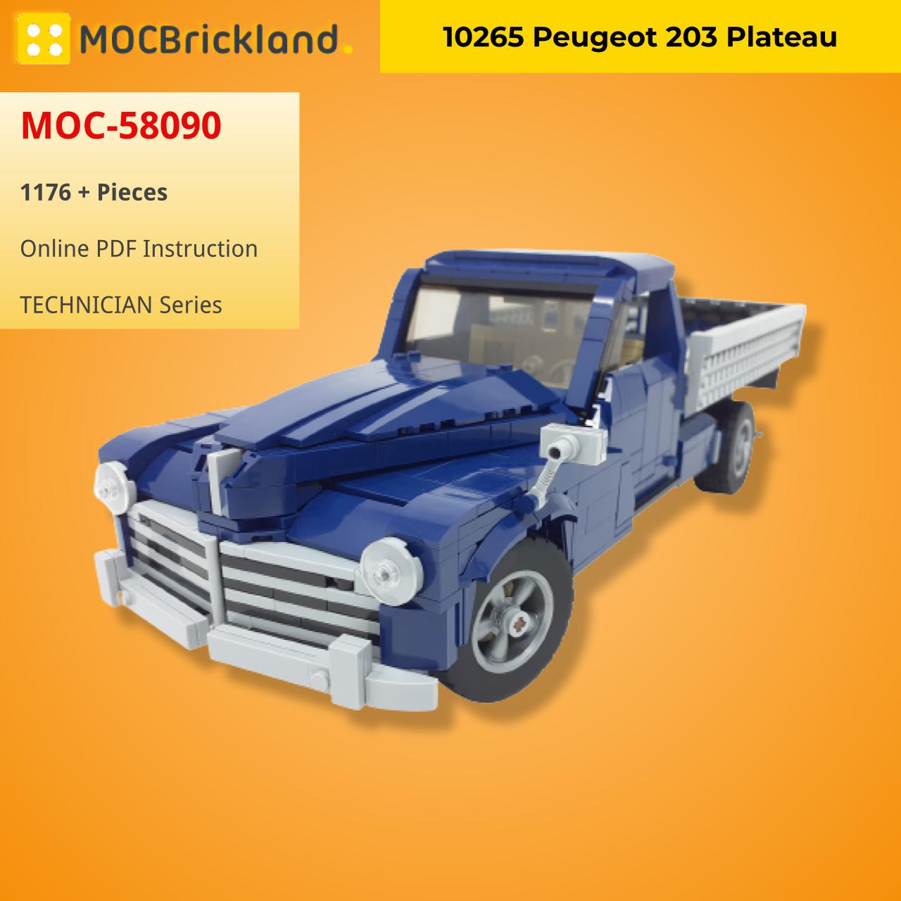 MOCBRICKLAND MOC-58090 10265 Peugeot 203 Plateau
