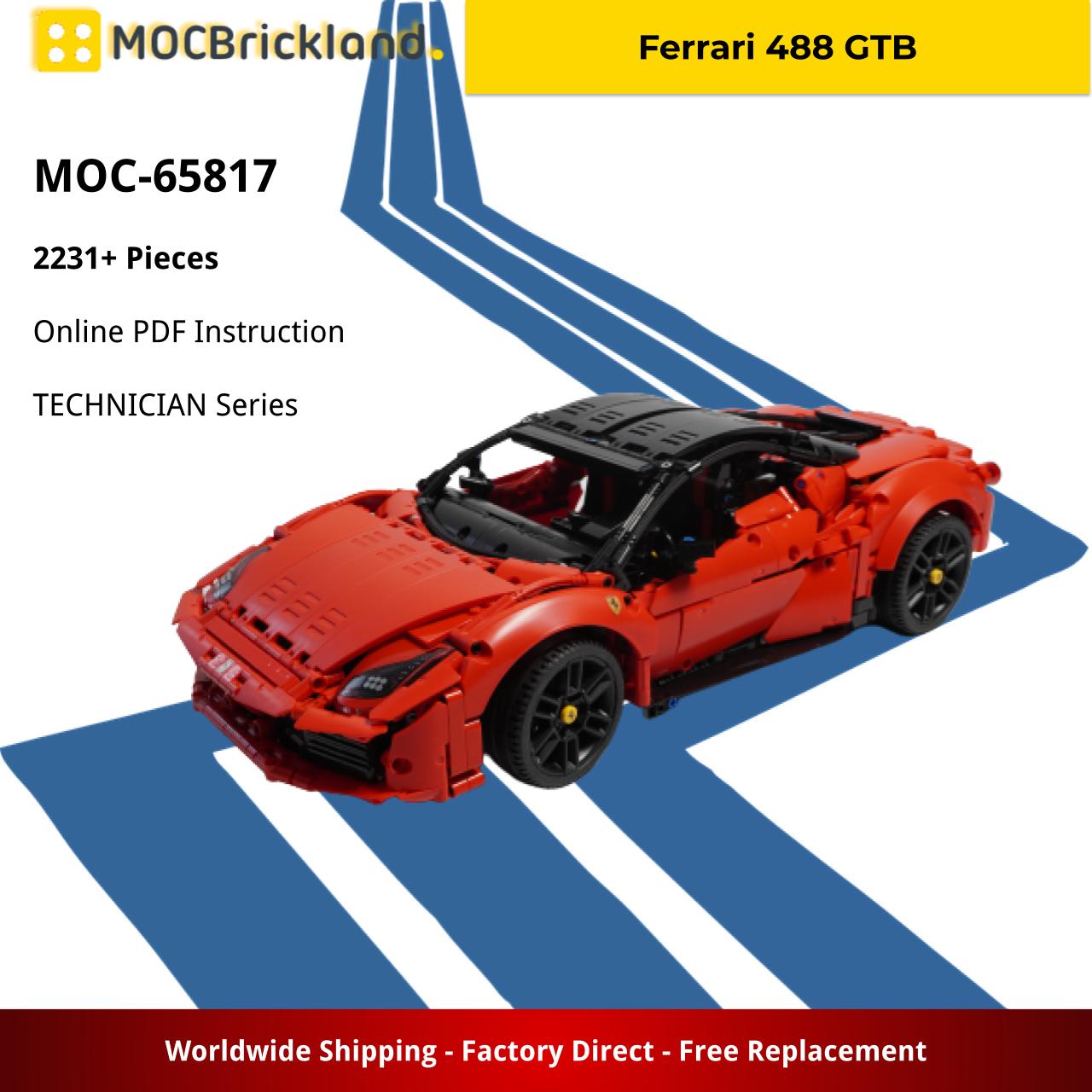 TECHNICIAN MOC-65817 Ferrari 488 GTB MOCBRICKLAND