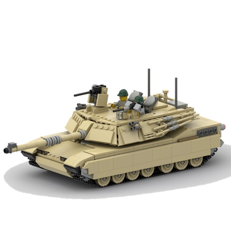 MOCBRICKLAND MOC-25419 M1A2 Abrams TANK 1:33 Minifigure Scale
