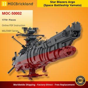 Military Moc 50002 Star Blazers Argo (space Battleship Yamato) New For 2021 By Apenello Mocbrickland (2)