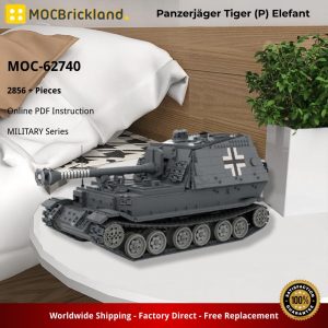 Military Moc 62740 Panzerjäger Tiger (p) Elefant By Gautsch Mocbrickland (6)