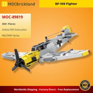 Military Moc 89819 Bf 109 Fighter Mocbrickland (2)