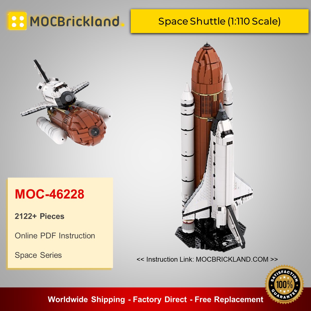 MOCBRICKLAND Space Shuttle Scale) - KING™ Block - Official Store