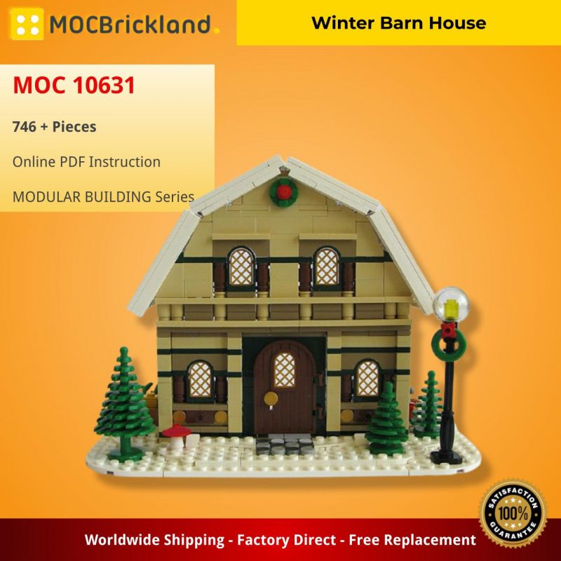 MOCBRICKLAND MOC 10631 Winter Barn House