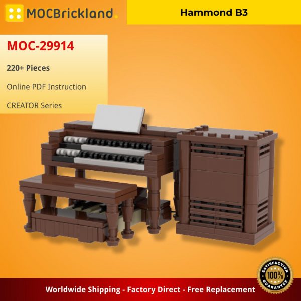 Mocbrickland Moc 29914 Hammond B3 (2)