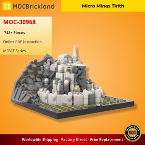 Mocbrickland Moc 30968 Micro Minas Tirith (2)