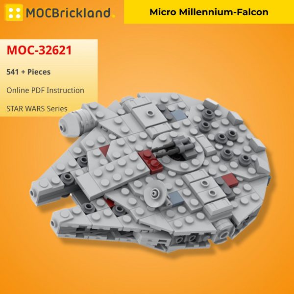 Mocbrickland Moc 32621 Micro Millennium Falcon (2)