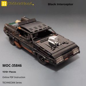 Mocbrickland Moc 35846 Black Interceptor (1)