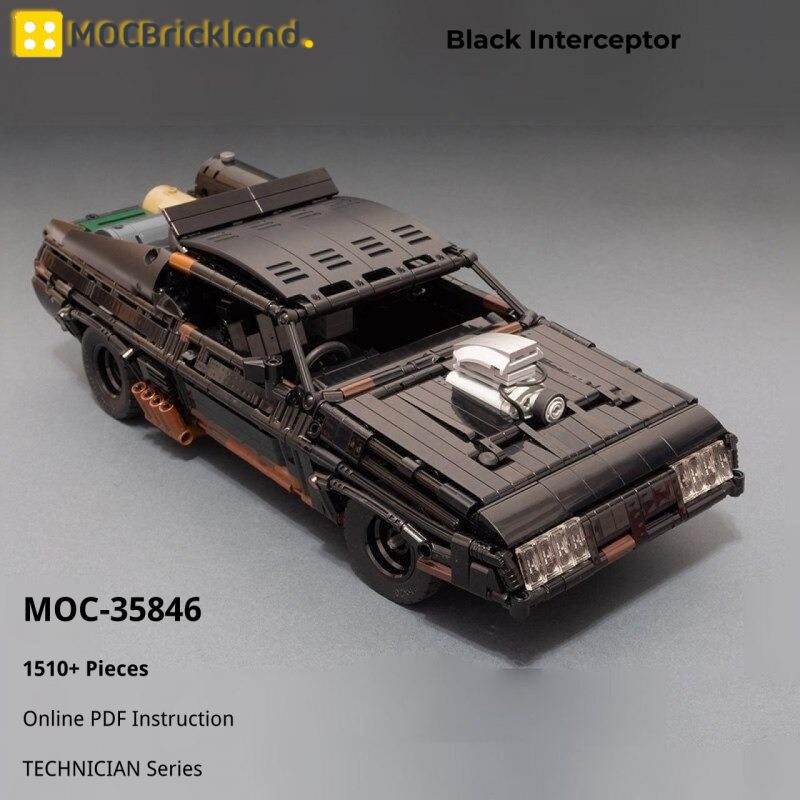 MOCBRICKLAND MOC-35846 Black Interceptor 