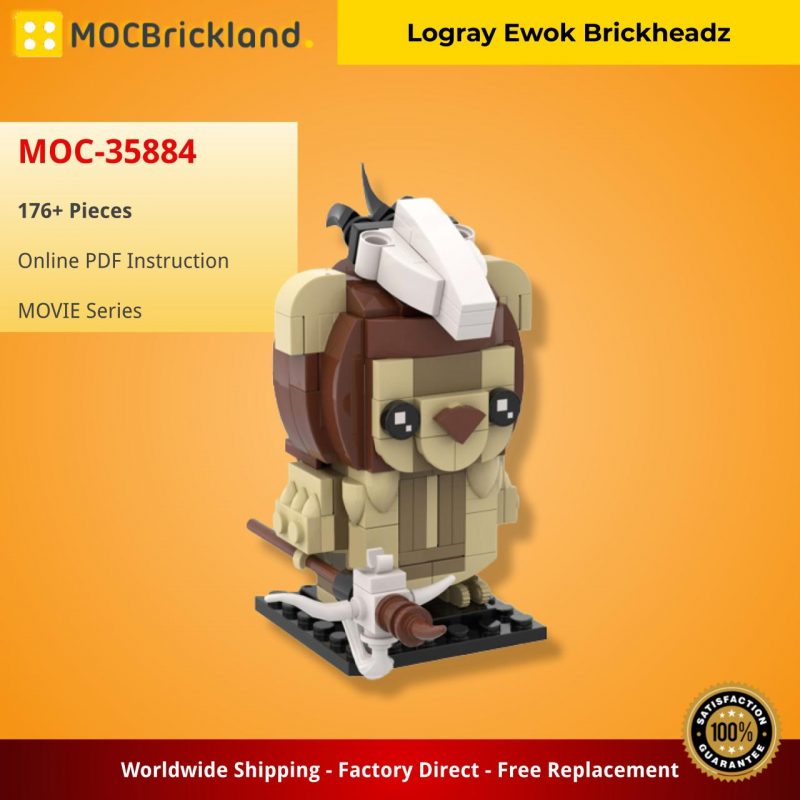 MOCBRICKLAND MOC-35884 Logray Ewok Brickheadz