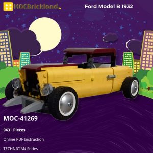 Mocbrickland Moc 41269 Ford Model B 1932 (2)