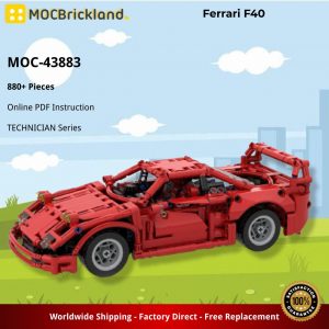 Mocbrickland Moc 43883 Ferrari F40 (2)