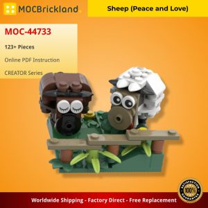 Mocbrickland Moc 44733 Sheep (peace And Love) (2)