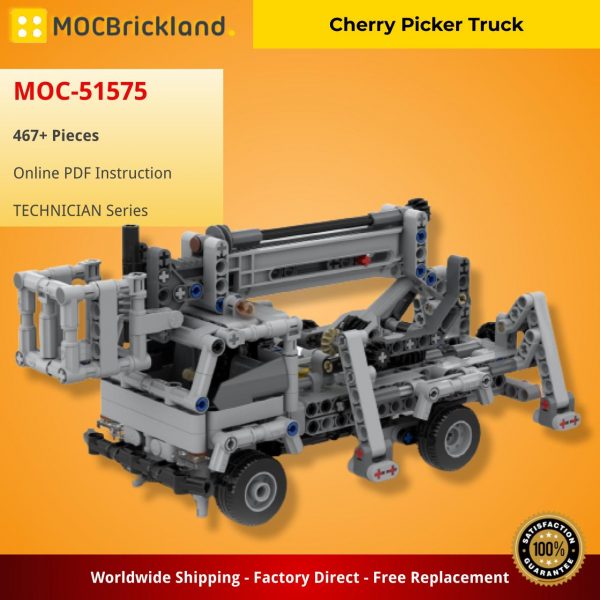 Mocbrickland Moc 51575 Cherry Picker Truck (2)