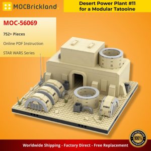 Mocbrickland Moc 56069 Desert Power Plant #11 For A Modular Tatooine (2)