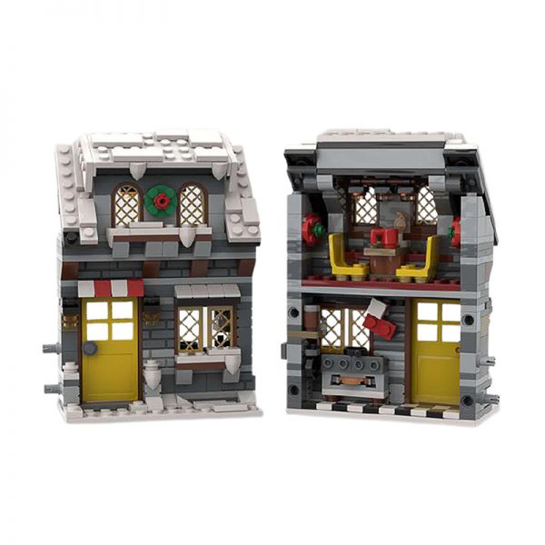Mocbrickland Moc 58700 Three Little Winter Houses (4)
