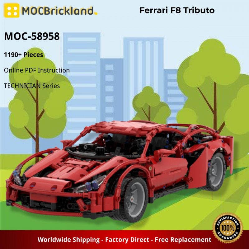 MOCBRICKLAND MOC-58958 Ferrari F8 Tributo