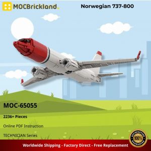 Mocbrickland Moc 65055 Norwegian 737 800