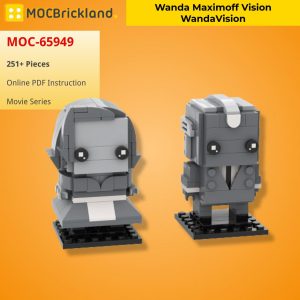 Mocbrickland Moc 65949 Wanda Maximoff Vision Wandavision (2)