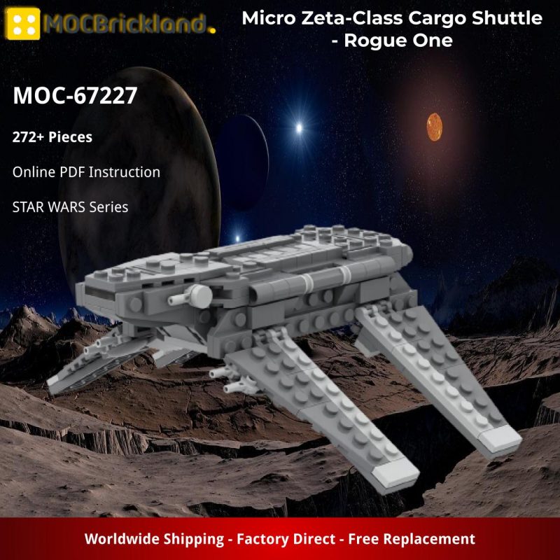MOCBRICKLAND MOC-67227 Micro Zeta-Class Cargo Shuttle – Rogue One