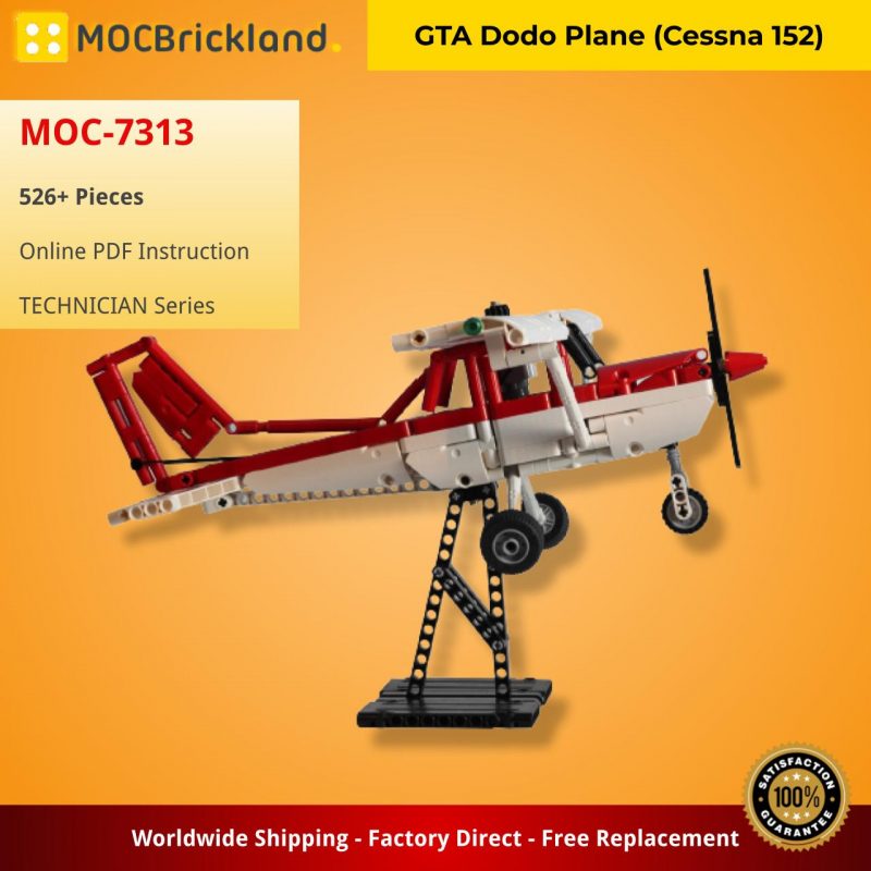 MOCBRICKLAND MOC-7313 GTA Dodo Plane (Cessna 152)