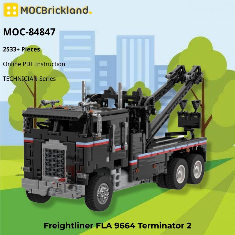 MOCBRICKLAND MOC-84847 Freightliner FLA 9664 Terminator 2