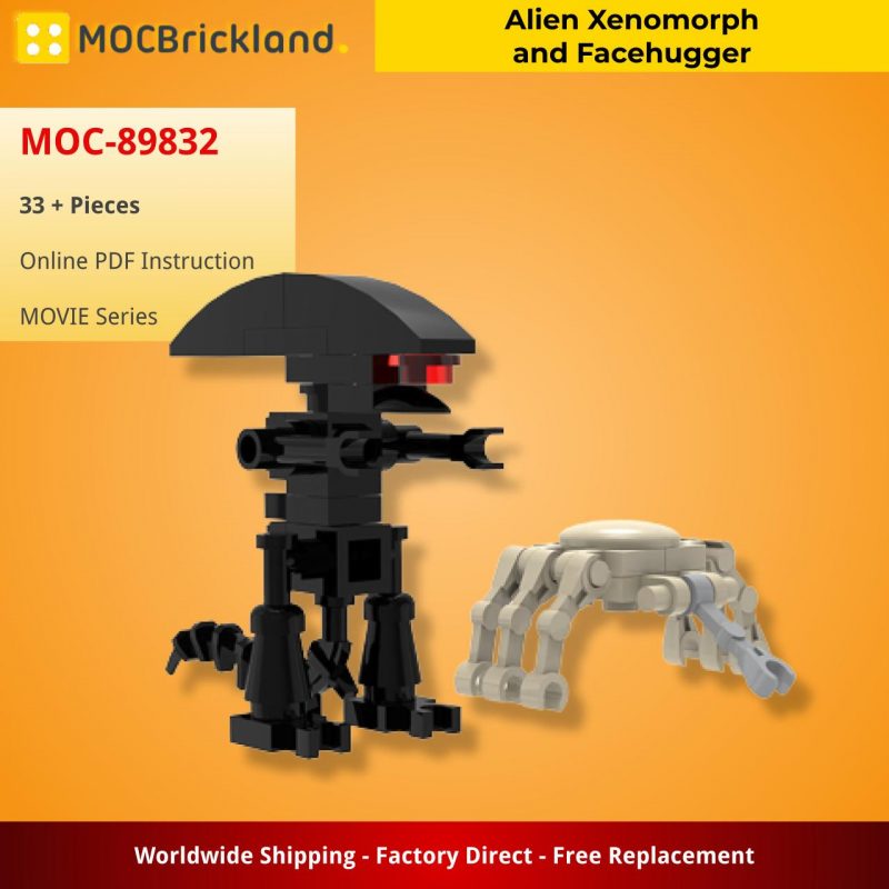 MOCBRICKLAND MOC-89832 Alien Xenomorph and Facehugger