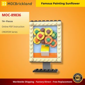 Mocbrickland Moc 89836 Famous Painting Sunflower (2)