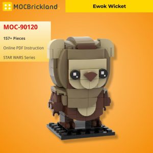 Mocbrickland Moc 90120 Ewok Brickheadz Wicket (2)
