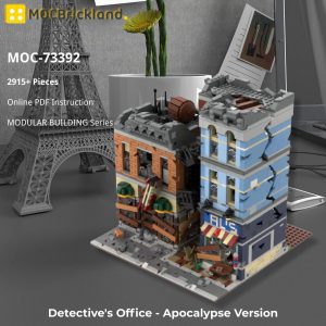 Modular Building Moc 73392 Detective's Office Apocalypse Version By Sugarbricks Mocbrickland (6)