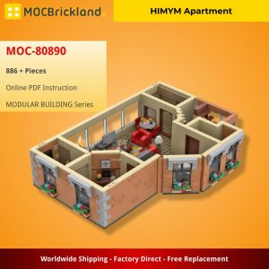 Modular Building Moc 80890 Himym Apartment By Legoartisan Mocbrickland (5)