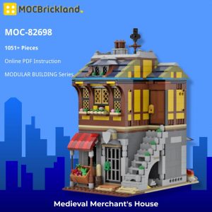 Modular Building Moc 82698 Medieval Merchant's House By Legoartisan Mocbrickland (4)