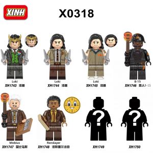 Movie Xinh X0318 8 Superheroes Characters Minifigures Rocky