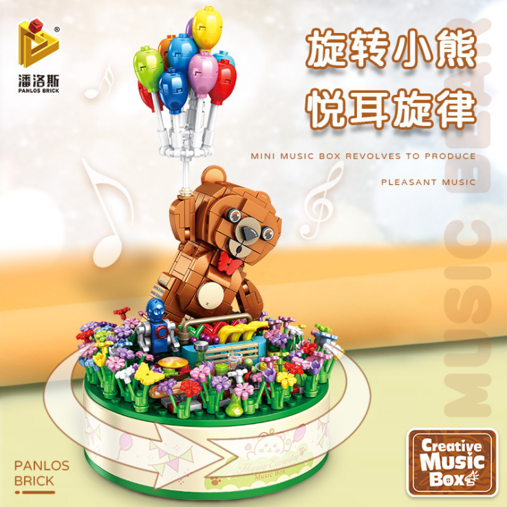 PANLOS 656010 Flying Bear Rotating Music Box