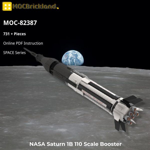 Space Moc 82387 Nasa Saturn 1b 110 Scale Booster By Thebrickfrontier Mocbrickland (2)