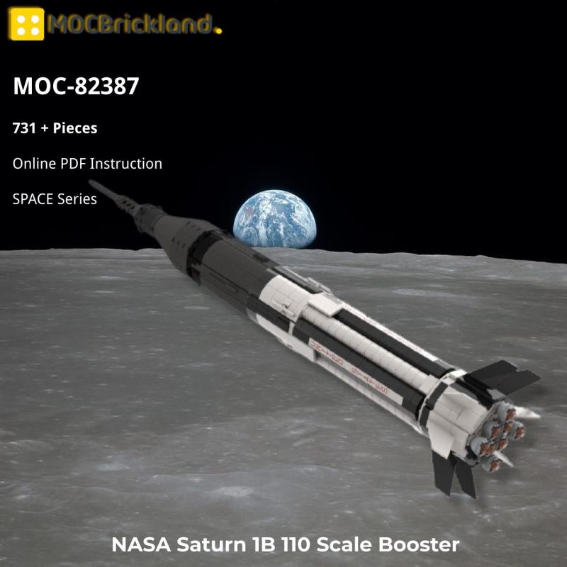 MOCBRICKLAND MOC-82387 NASA Saturn 1B 110 Scale Booster