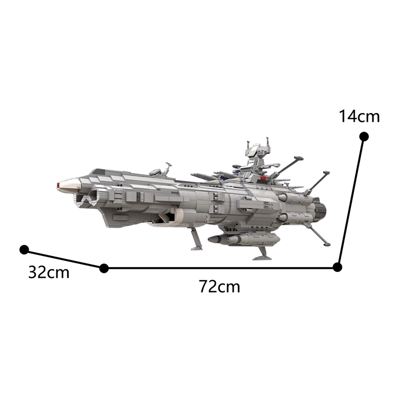 MOCBRICKLAND MOC-83888 Battleship Andromeda 2199 (New for 2021!)