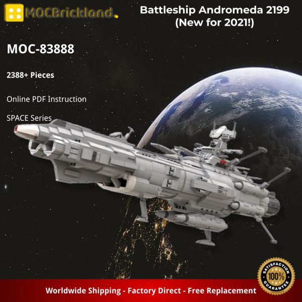 Space Moc 83888 Battleship Andromeda 2199 (new For 2021!) By Apenello Mocbrickland