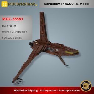 Star Wars Moc 38581 Sandcrawler 75220 B Model By Brickgloria Mocbrickland (2)