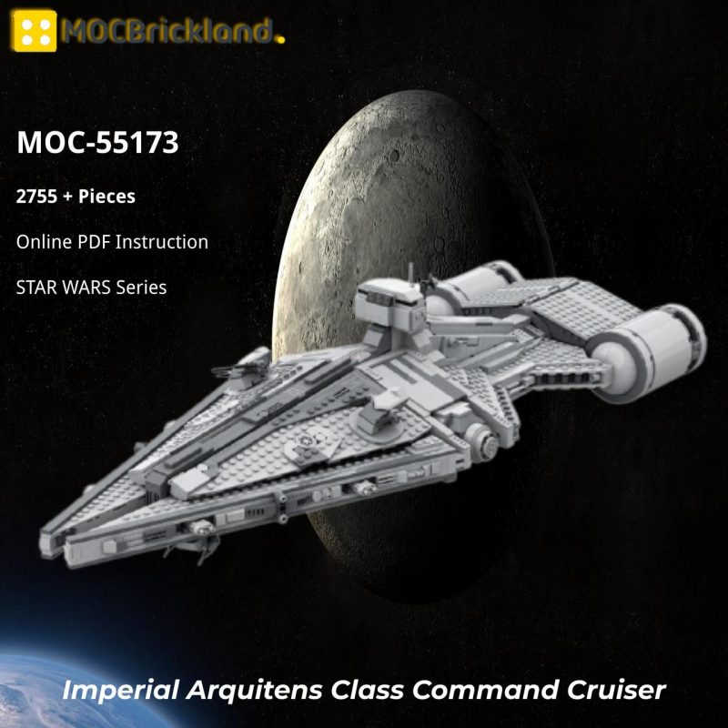 MOCBRICKLAND MOC-55173 Imperial Arquitens Class Command Cruiser