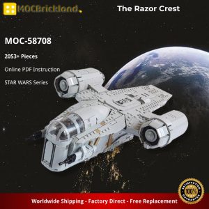 Star Wars Moc 58708 The Razor Crest By Edge Of Bricks Mocbrickland (2)